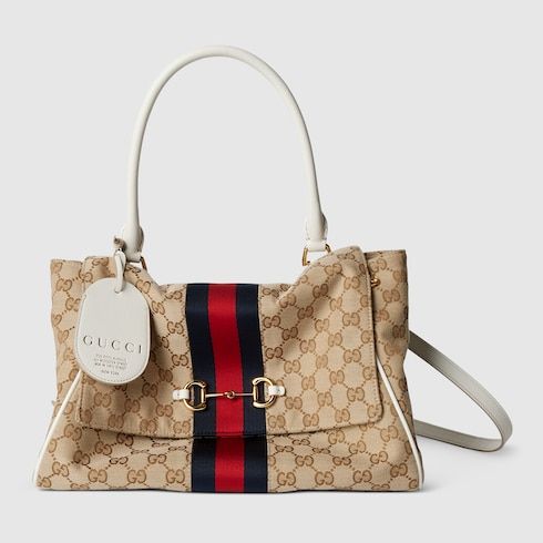 Women's Medium Paparazzo Bag With Canvas And Leather Trim