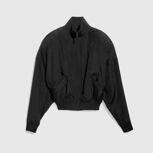 Women's Silk Poplin Zip Jacket