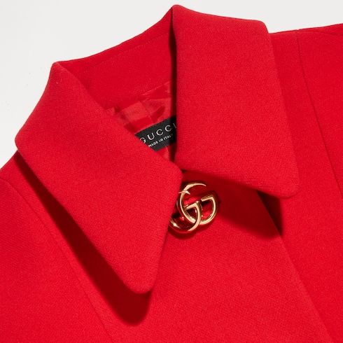 Women's Crêpe Wool Buttoned Jacket