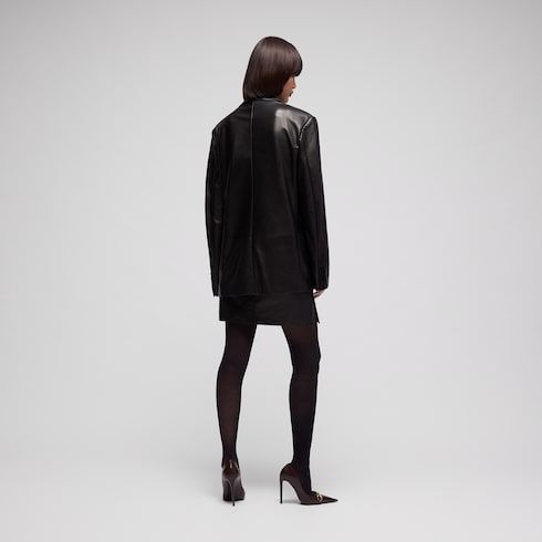 Women's Soft Nappa Double-Breasted Jacket
