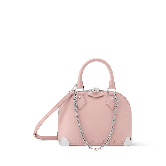 Women's Alma Trunk BB Petal Pink Calfskin Leather Crossbody Bag