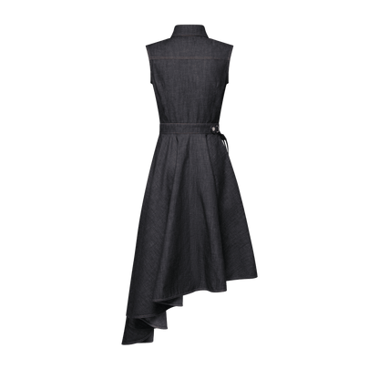 Women's Asymmetrical Denim Shirt Dress