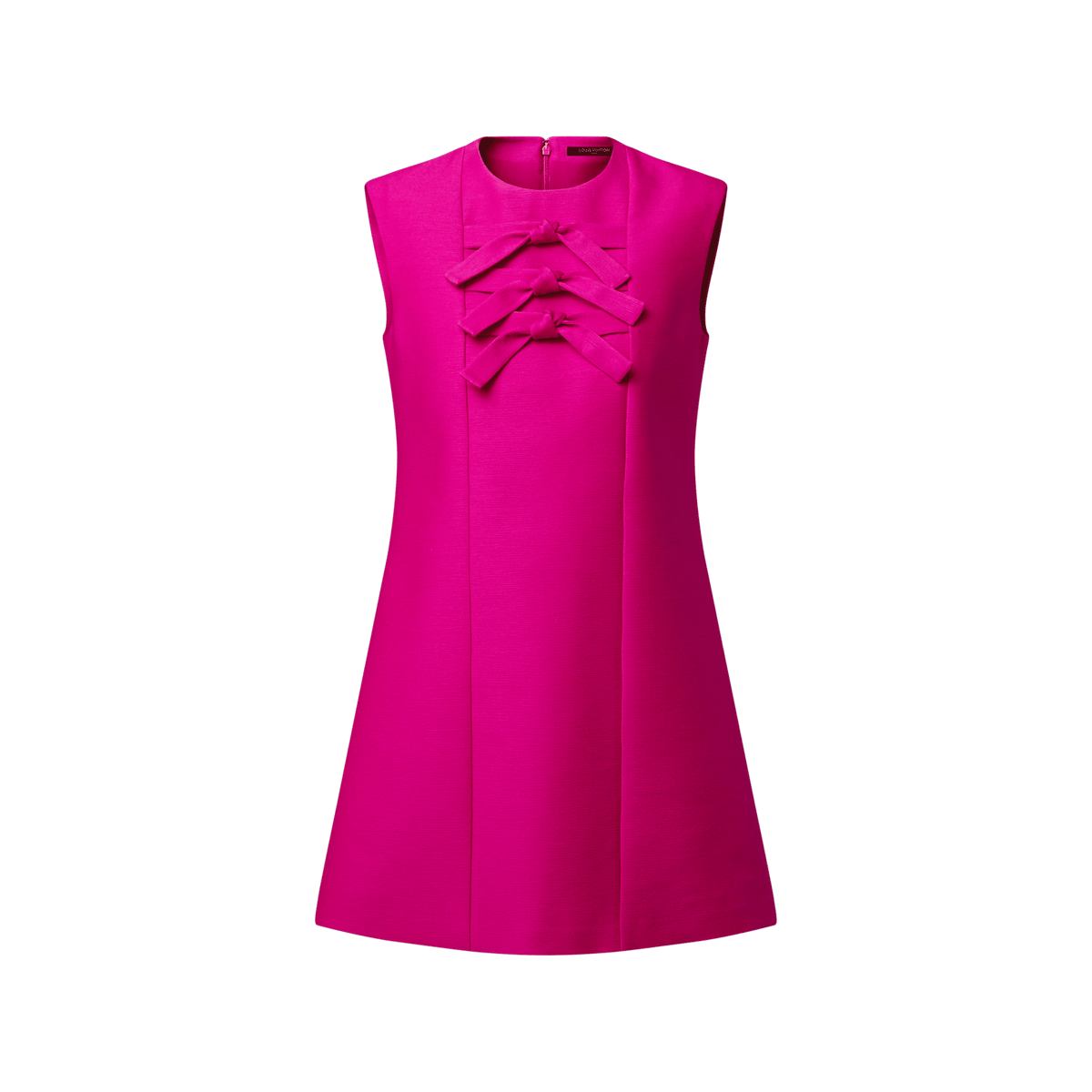 Women's Bow Detail Wool Silk Mini Dress