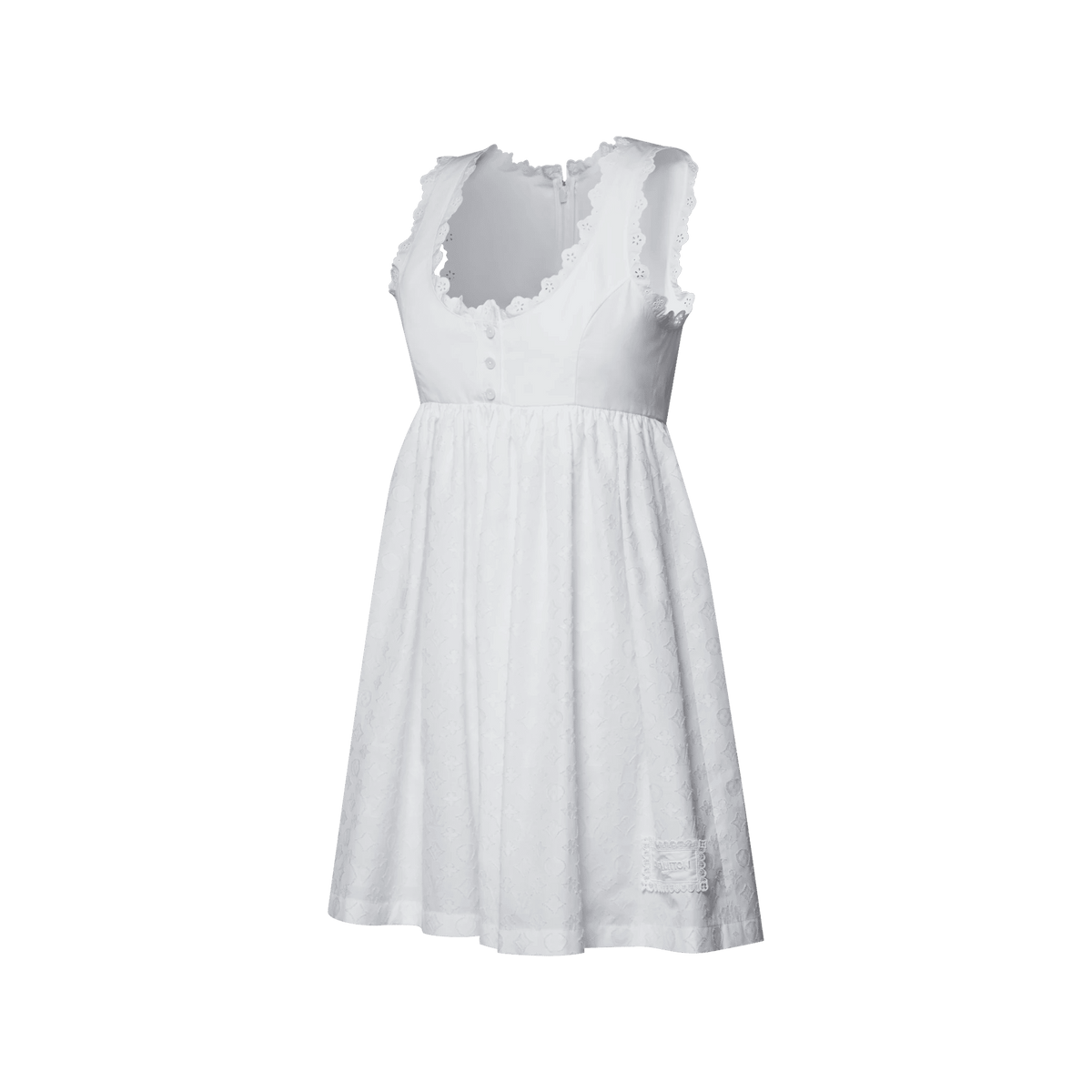 Women's Broderie Trim Babydoll Dress