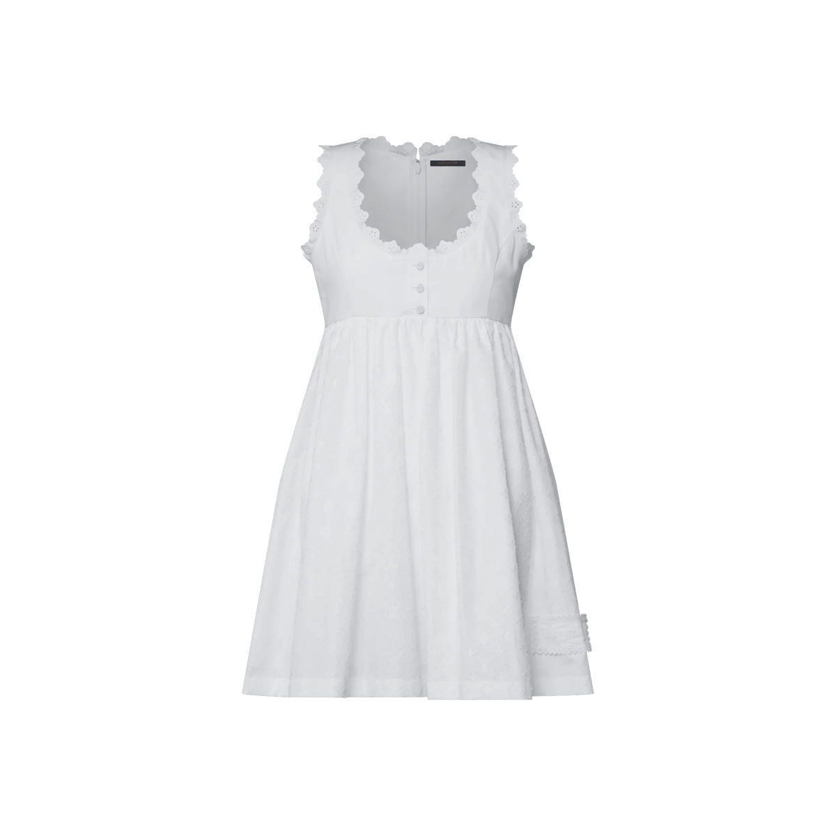 Women's Broderie Trim Babydoll Dress
