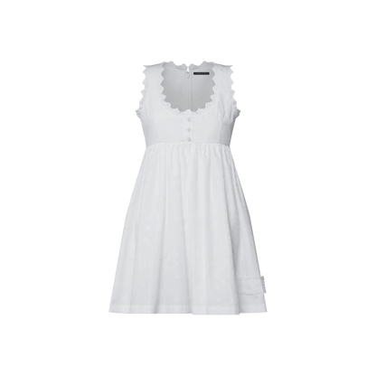 Women's Broderie Trim Babydoll Dress