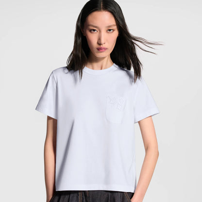 Women's Broderie Anglaise Pocket T-Shirt