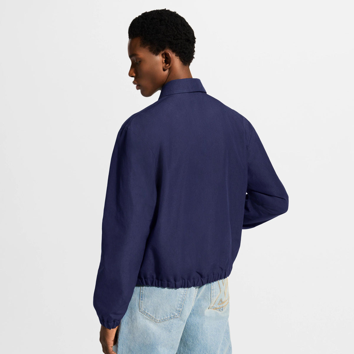 Men's Cotton-Wool Blend Coach Jacket