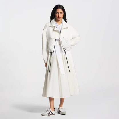 Women's Color-Blocked Belted Skirt