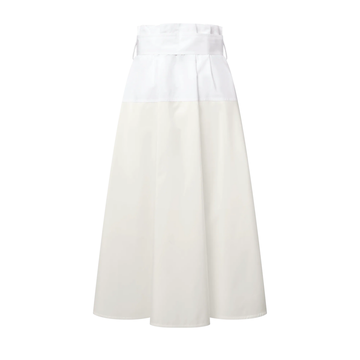 Women's Color-Blocked Belted Skirt