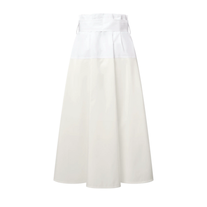 Women's Color-Blocked Belted Skirt