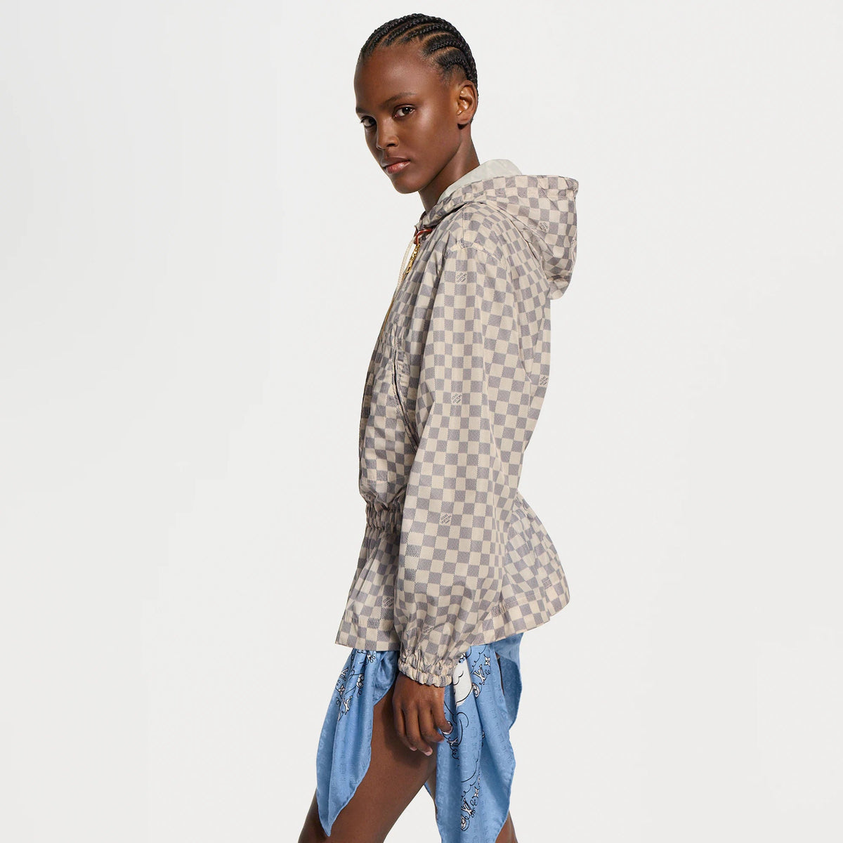 Women's Damier Hooded Parka