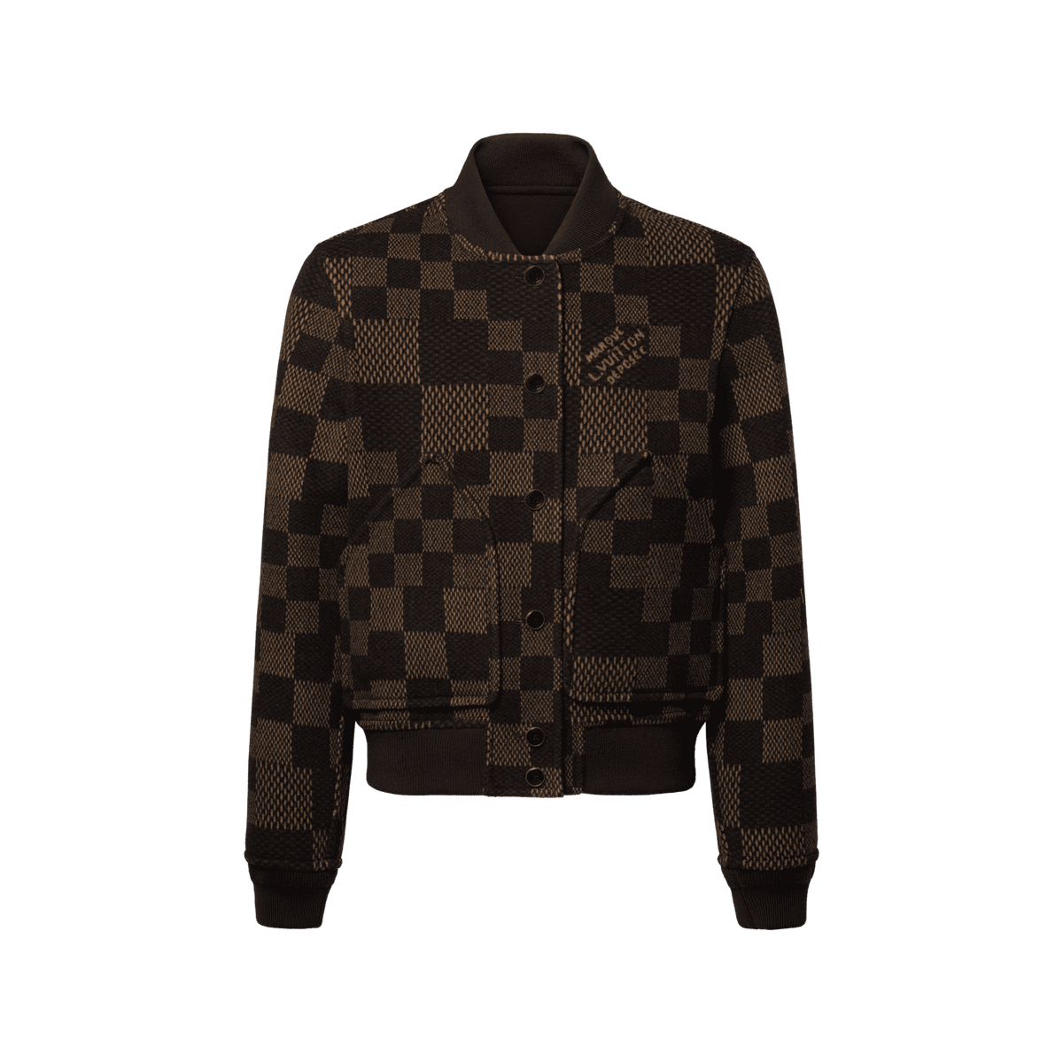 Men's Double Face Reversible Damier Check Blouson