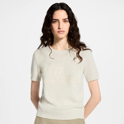 Women's Embroidered Signature Knit Top