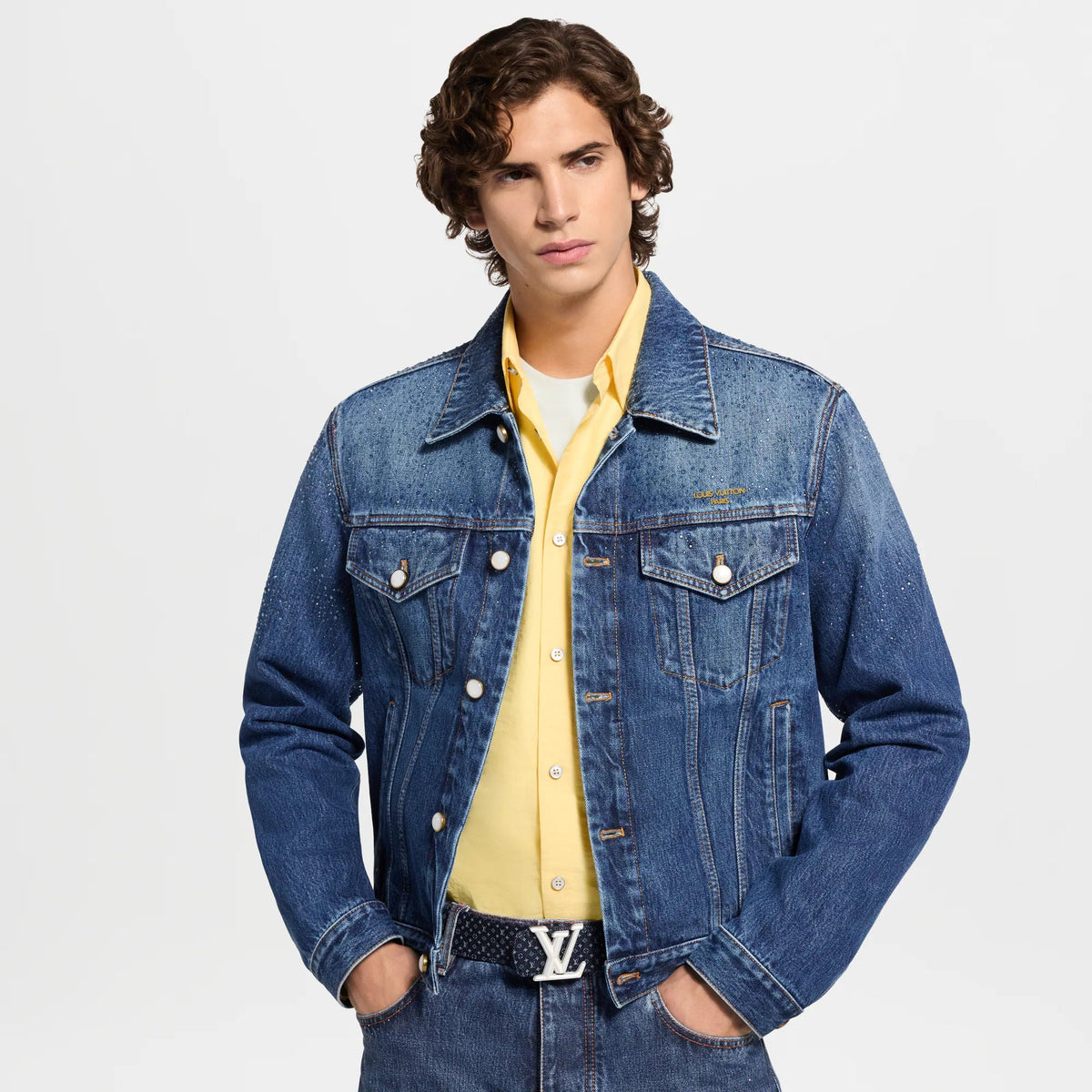 Men's Embellished Trucker Jacket