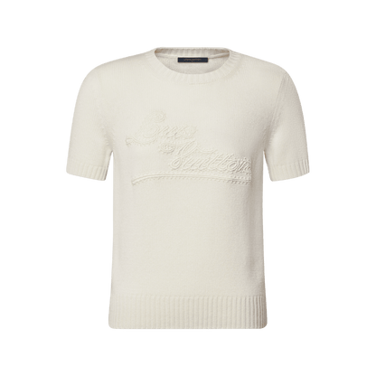 Women's Embroidered Signature Knit Top