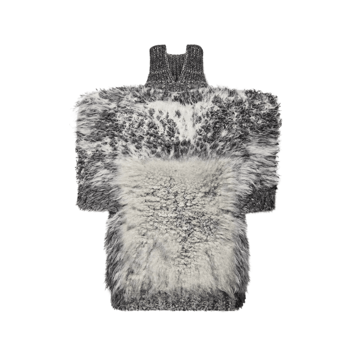 Women's Faux Fur Knit Top