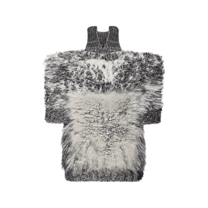 Women's Faux Fur Knit Top