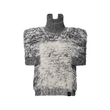 Women's Faux Fur Knit Top