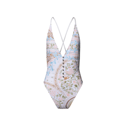 Women's Flower Foulard Swimsuit