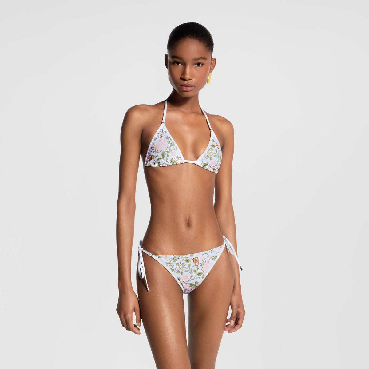 Women's Flower Foulard Bikini Top