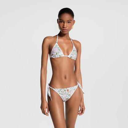 Women's Flower Foulard Bikini Top