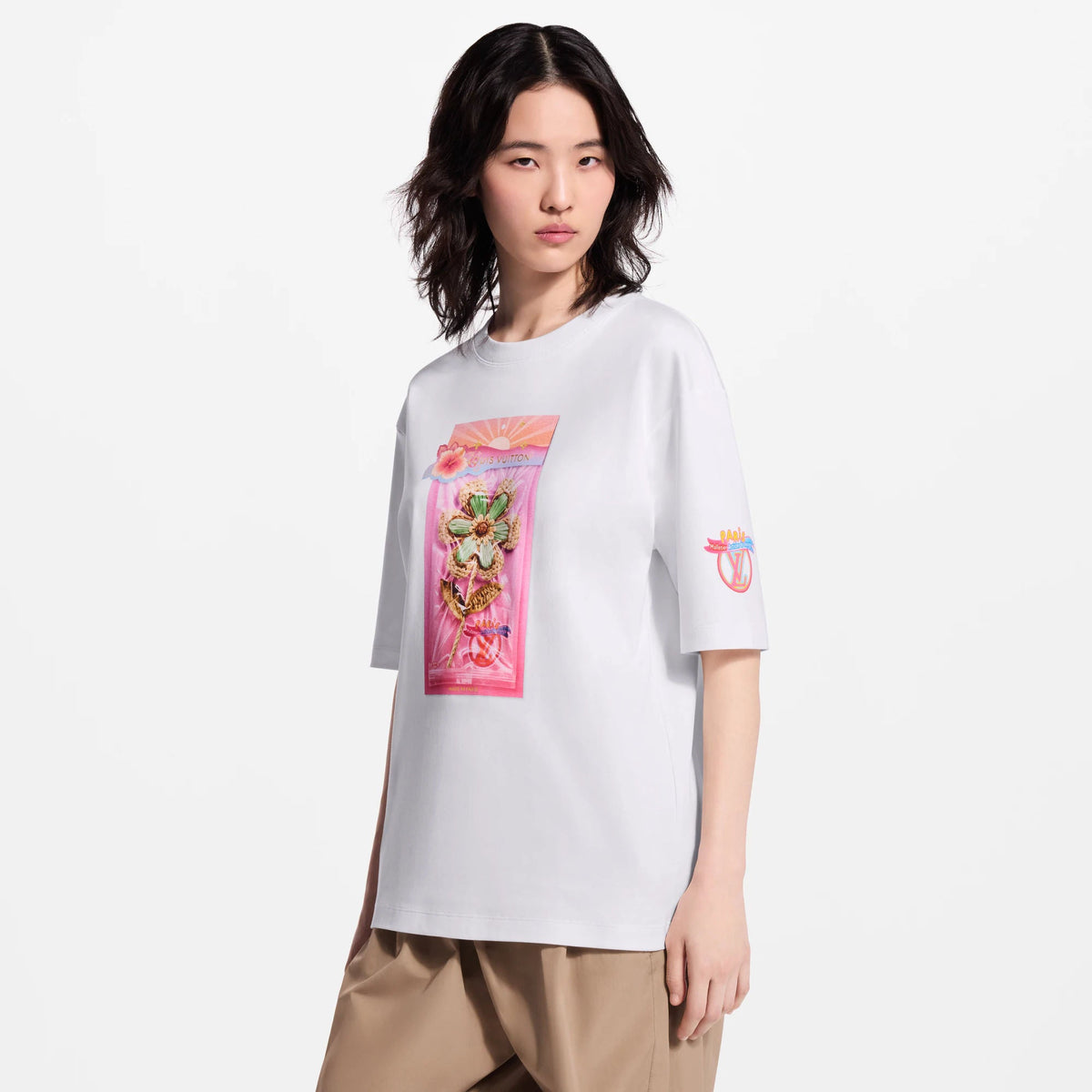 Women's Flower Toy Print T-Shirt