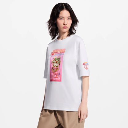 Women's Flower Toy Print T-Shirt