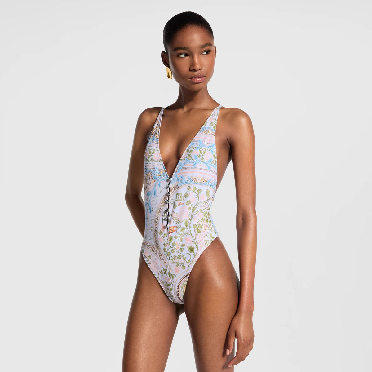 Women's Flower Foulard Swimsuit