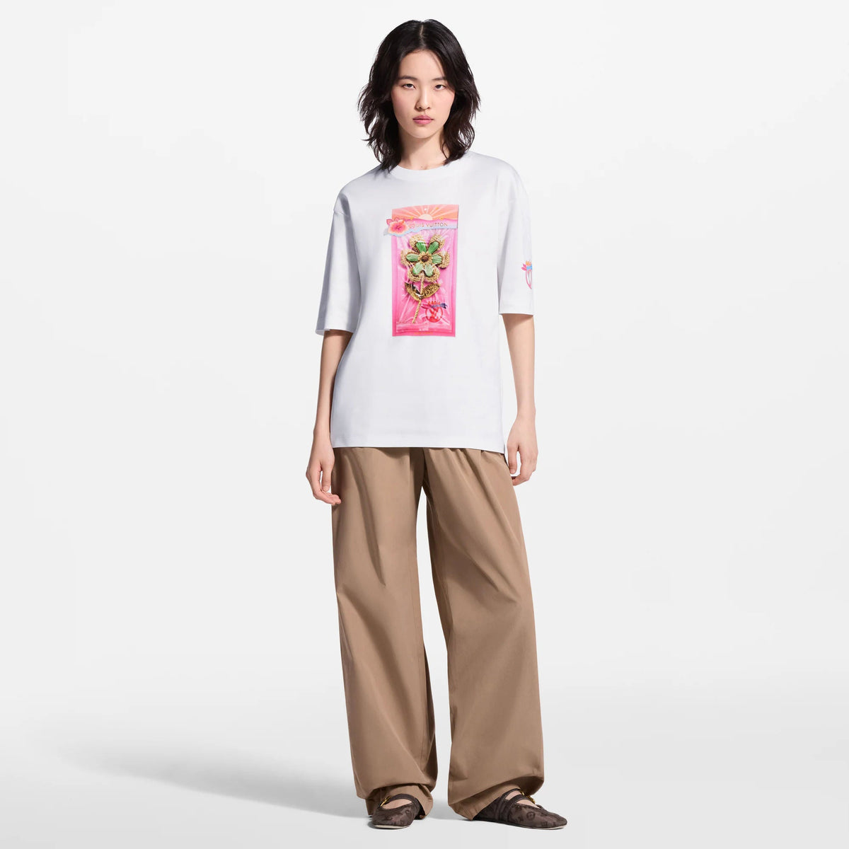 Women's Flower Toy Print T-Shirt