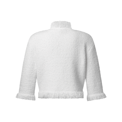 Women's Fringe Hem Toweling Jacket