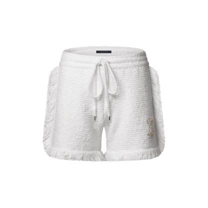 Women's Fringe Hem Toweling Shorts