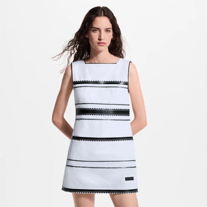 Women's Graphic Lace Accent Dress