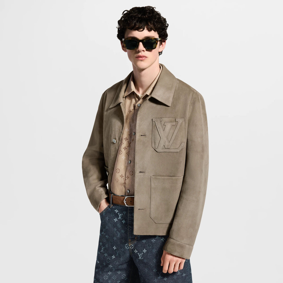 Men's Light Suede Workwear Jacket