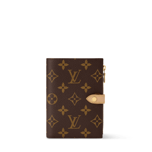 Locked Passport Cover Monogram Coated Canvas Gold-Toned Hardware