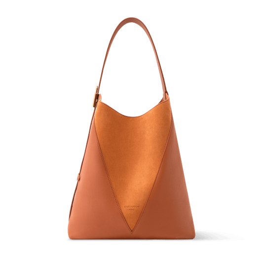 Women's Low Key Hobo MM Cognac Calfskin Hobo Bag
