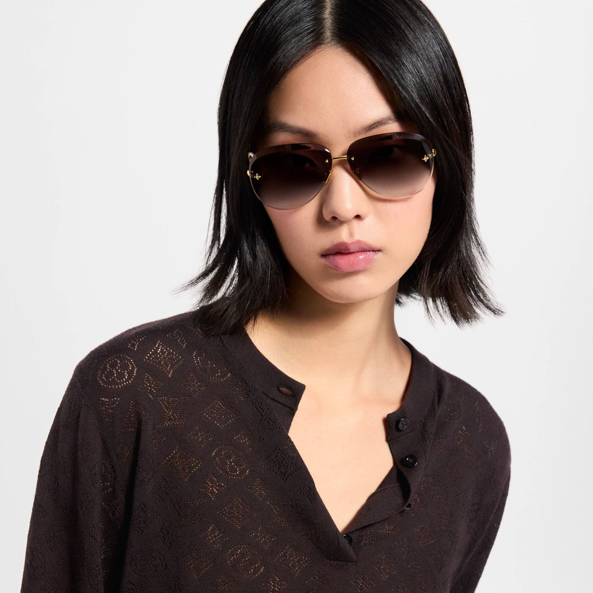 Women's Jewel Pearl Pilot Sunglasses