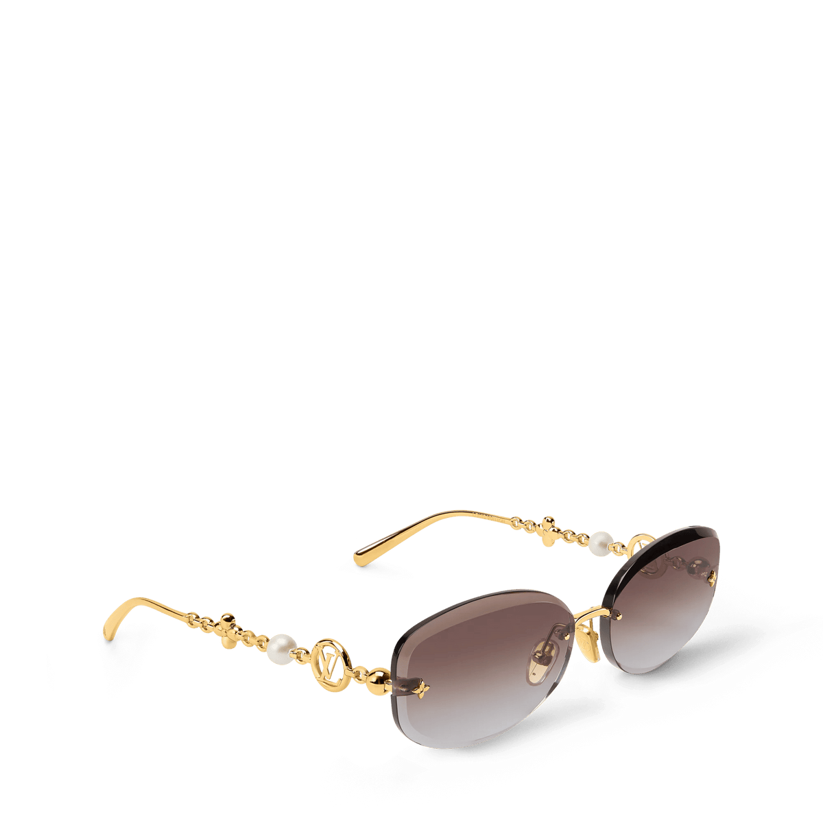 Women's Jewel Pearl Oval Sunglasses