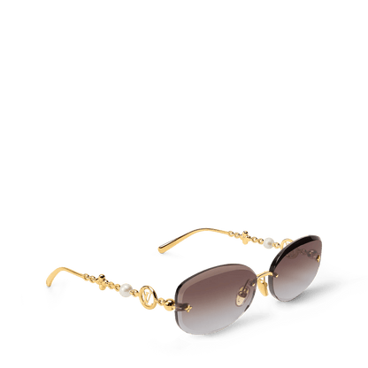 Women's Jewel Pearl Oval Sunglasses