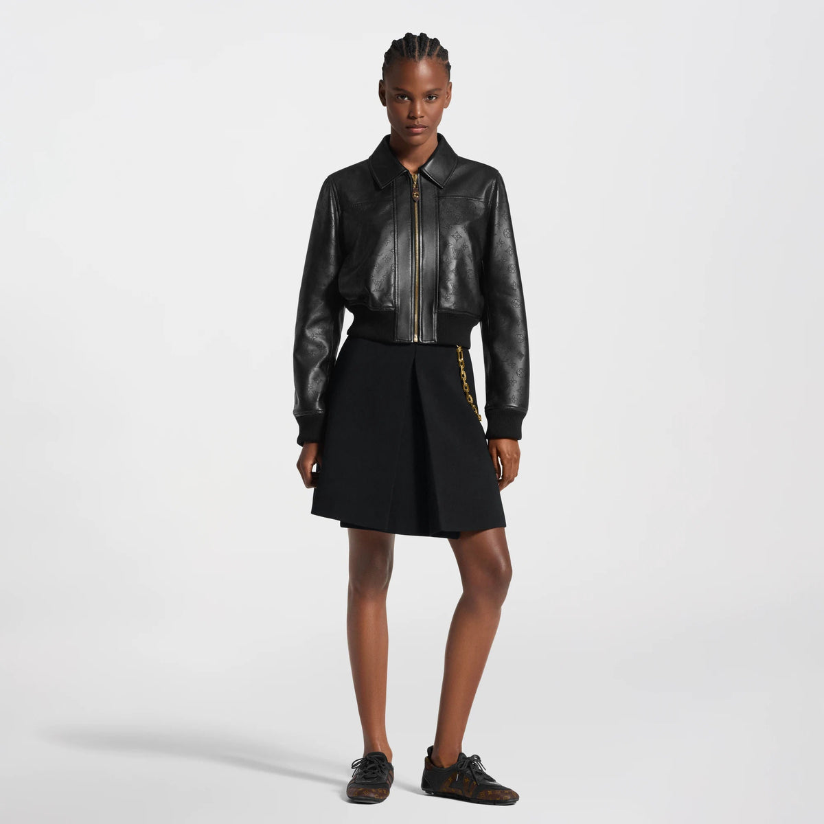 Women's Mahina Accent Leather Bomber Jacket
