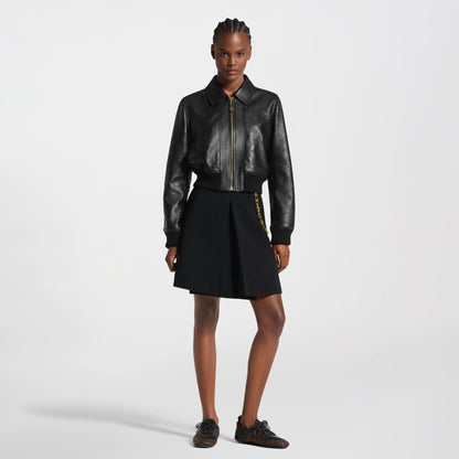 Women's Mahina Accent Leather Bomber Jacket