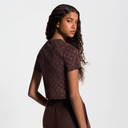 Women's Mahina Print Cotton Crop Top