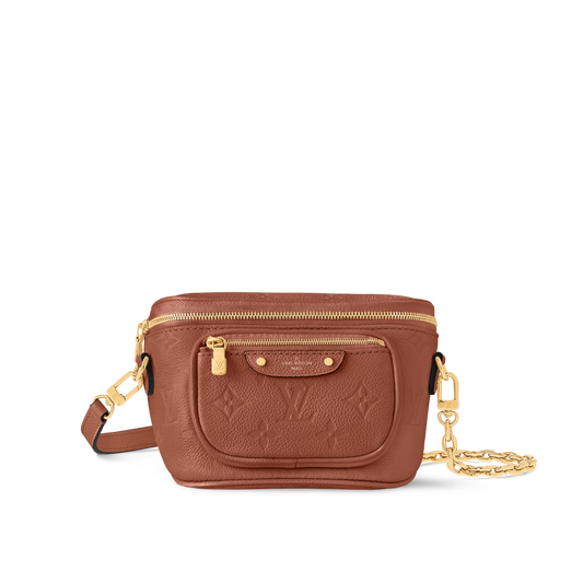 Mini Bumbag Cognac Monogram Empreinte Leather Gold-Toned Hardware