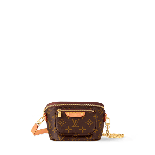 Mini Bumbag Monogram Coated Canvas Gold-Toned Hardware