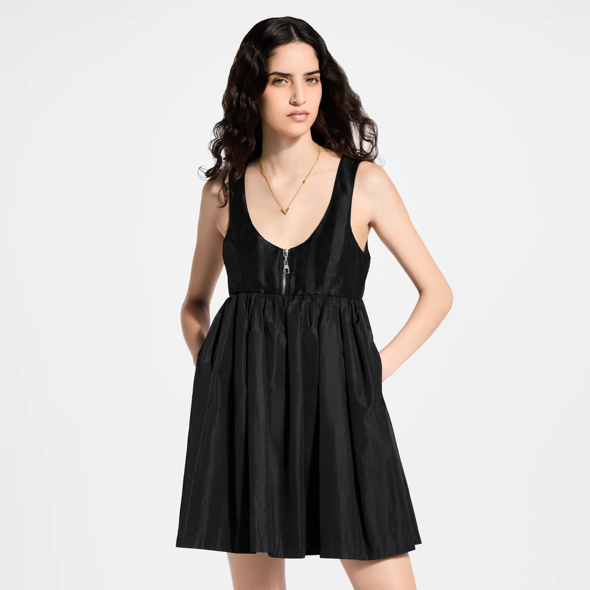 Women's Monogram Accent Babydoll Dress
