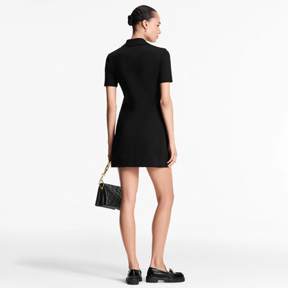 Women's Monogram Cotton Piqué Polo Dress