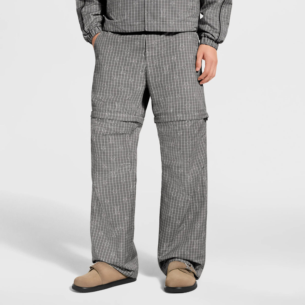 Men's Monogram Check Convertible Pants