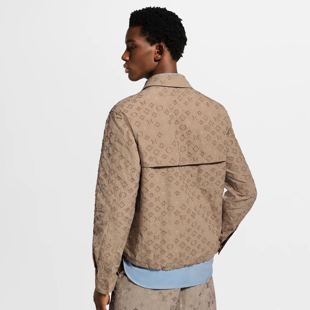 Men's Monogram Ripstop Zippered Overshirt