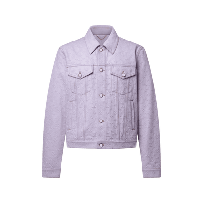 Men's Monogram Jacquard Denim Trucker Jacket
