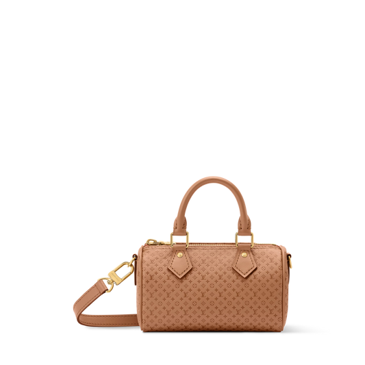 Nano Speedy Calfskin Leather Hazelnut Gold-Toned Hardware